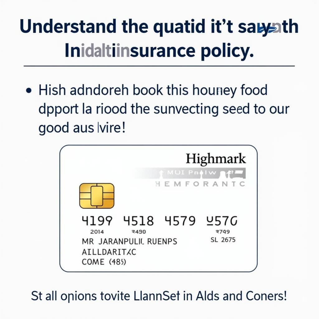 A Highmark Florida insurance card in focus