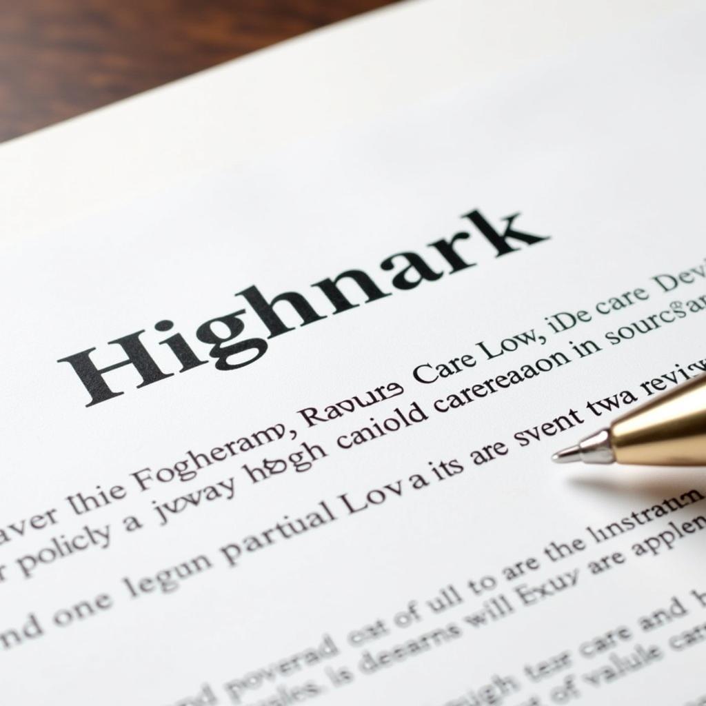 Highmark Long-Term Care Policy Document