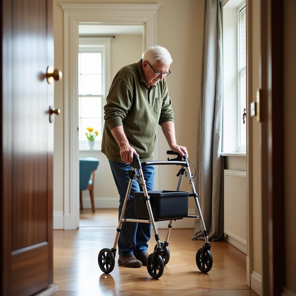 Senior Citizen with Walker