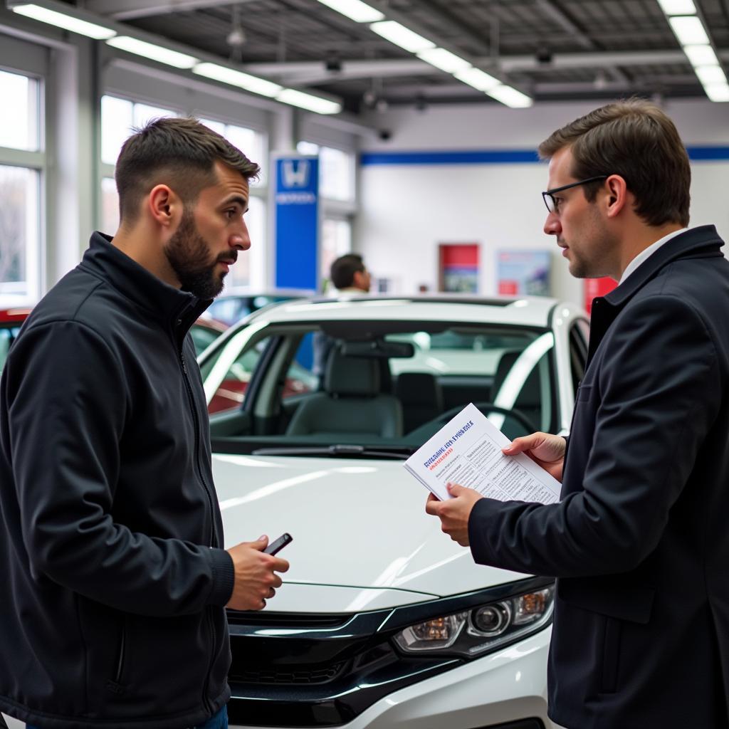 Honda Service Advisor Consultation