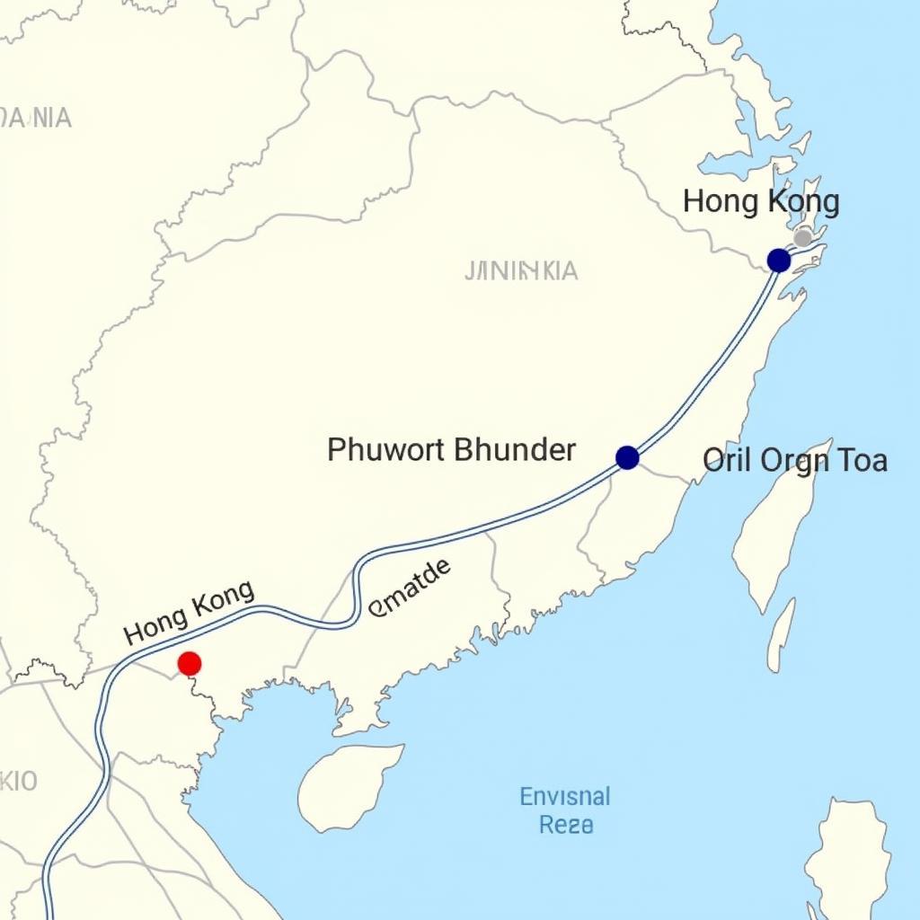 Driving Route Map