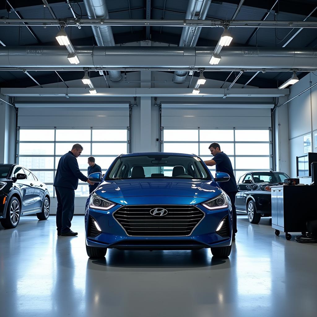 Hyundai Service Center Interior