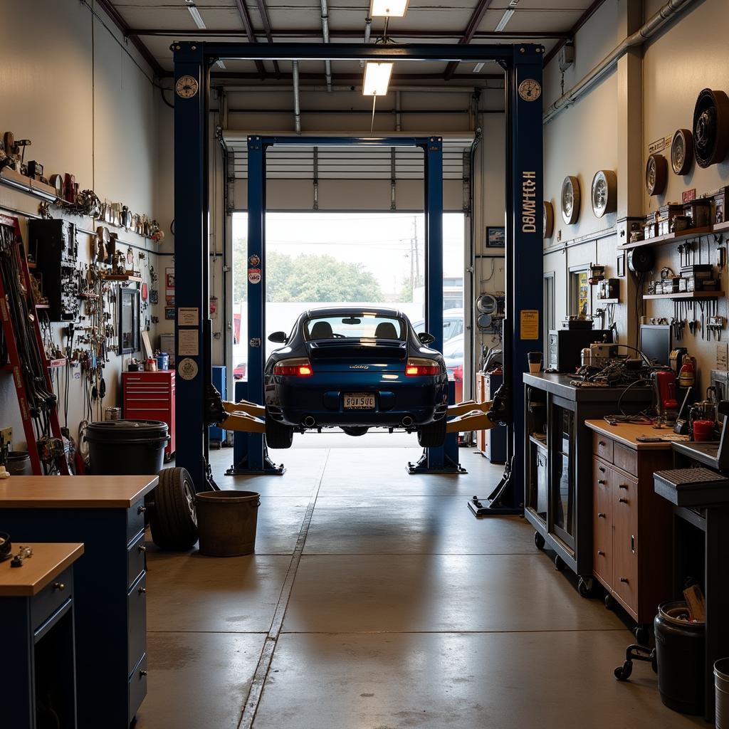 Busy Independent Mechanic Shop