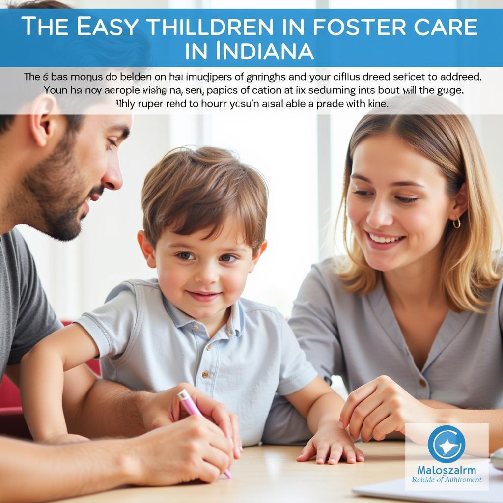 Child receiving support services in foster care