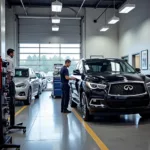 Infiniti Dealership Service Bay