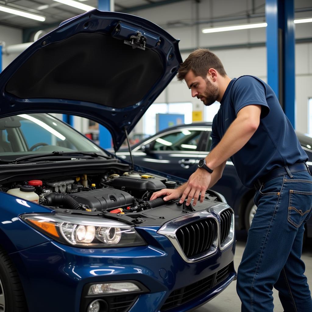 Car getting an Interim Service