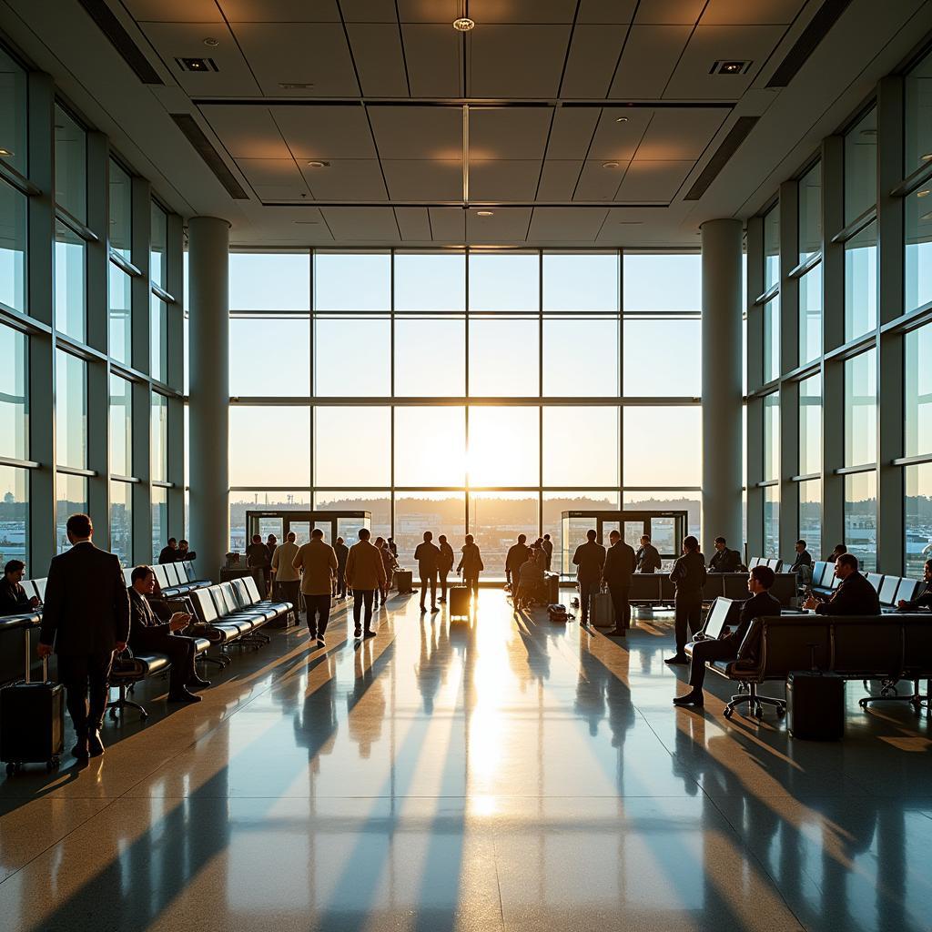 Arriving at JFK Airport Terminal