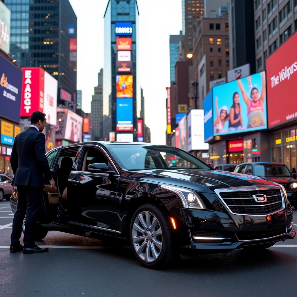 Luxury sedan car service from JFK to Times Square