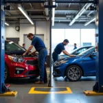 Kia vs. Hyundai Service Bay