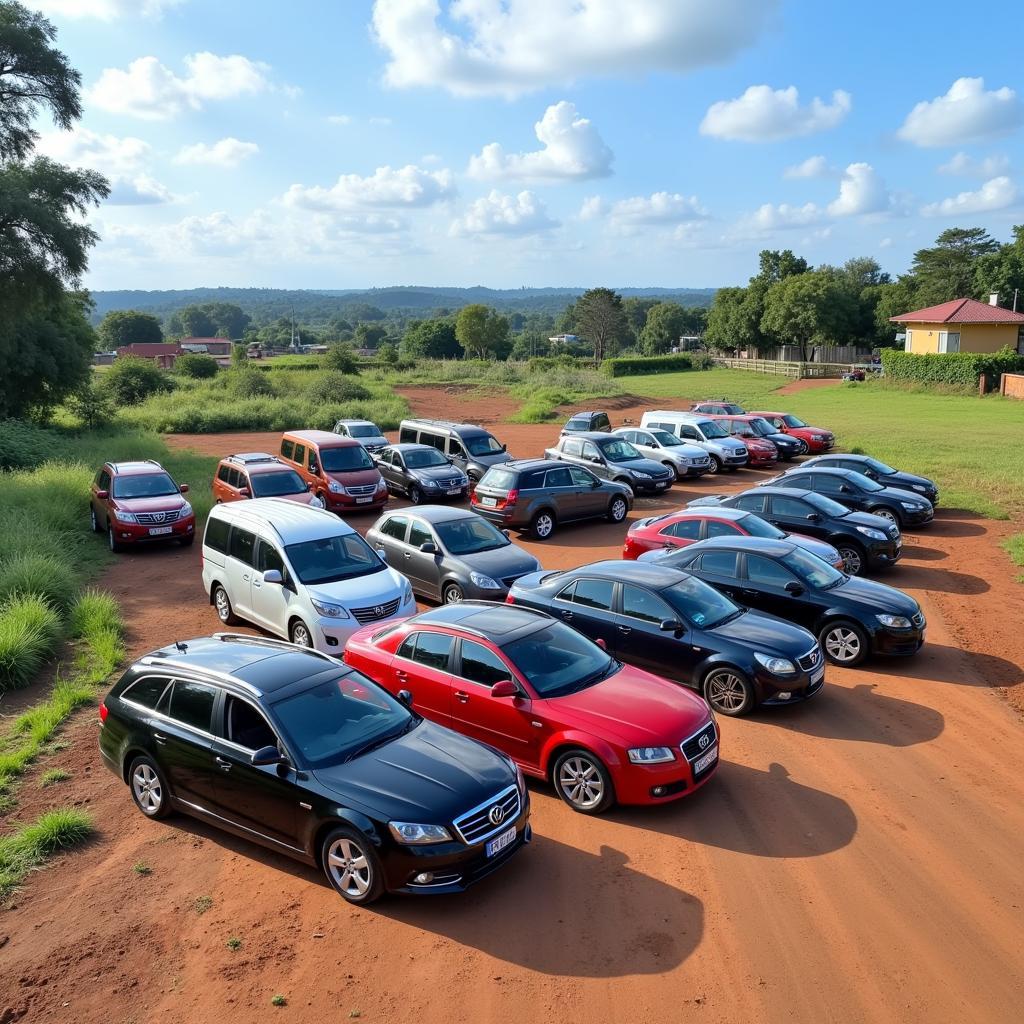 Diverse fleet of cars available for hire in Kisumu