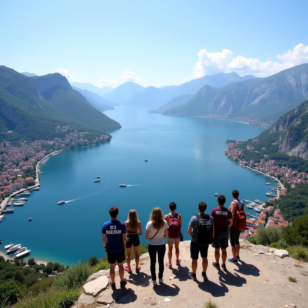 Panoramic View of Kotor Bay