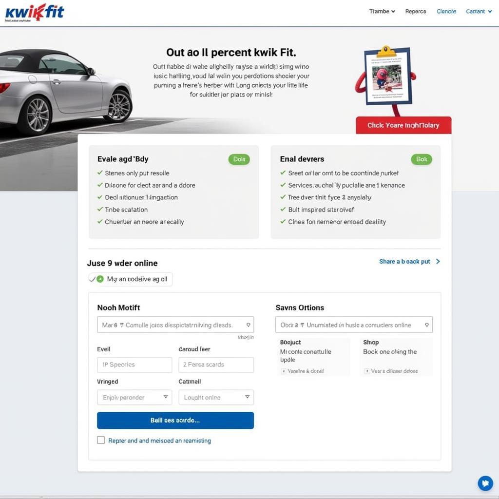 Kwik Fit Online Booking