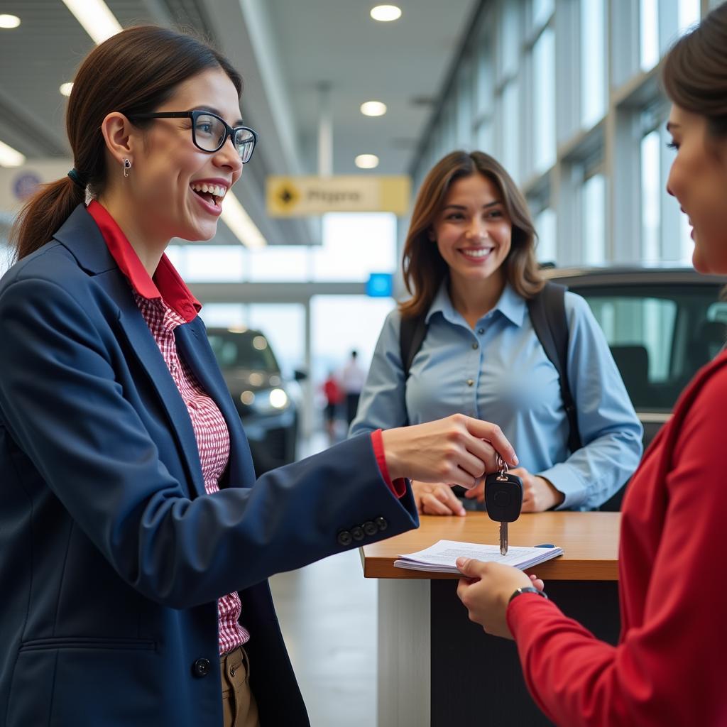 Picking up a rental car at Lagos Airport