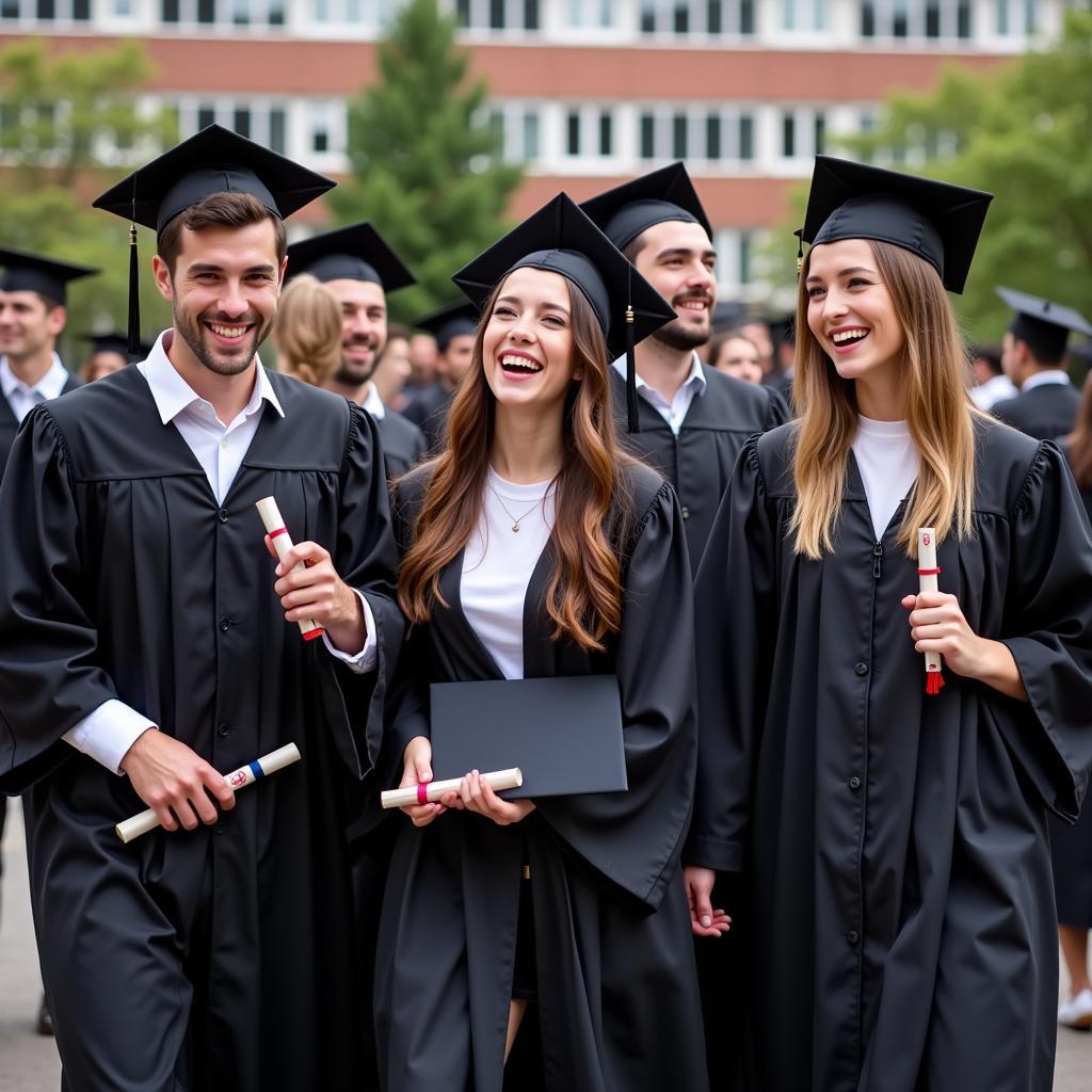 Law School Graduates Celebrating Graduation