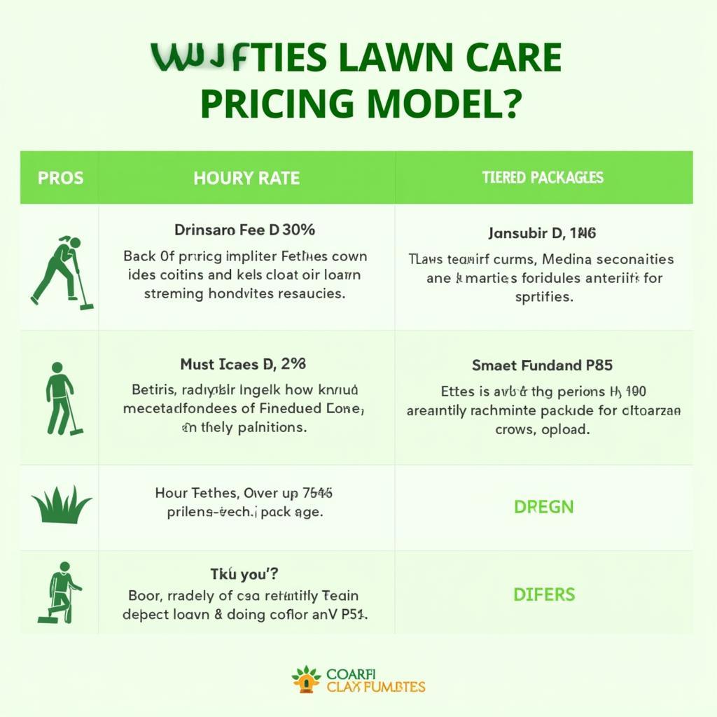 Lawn Care Pricing Models Illustration