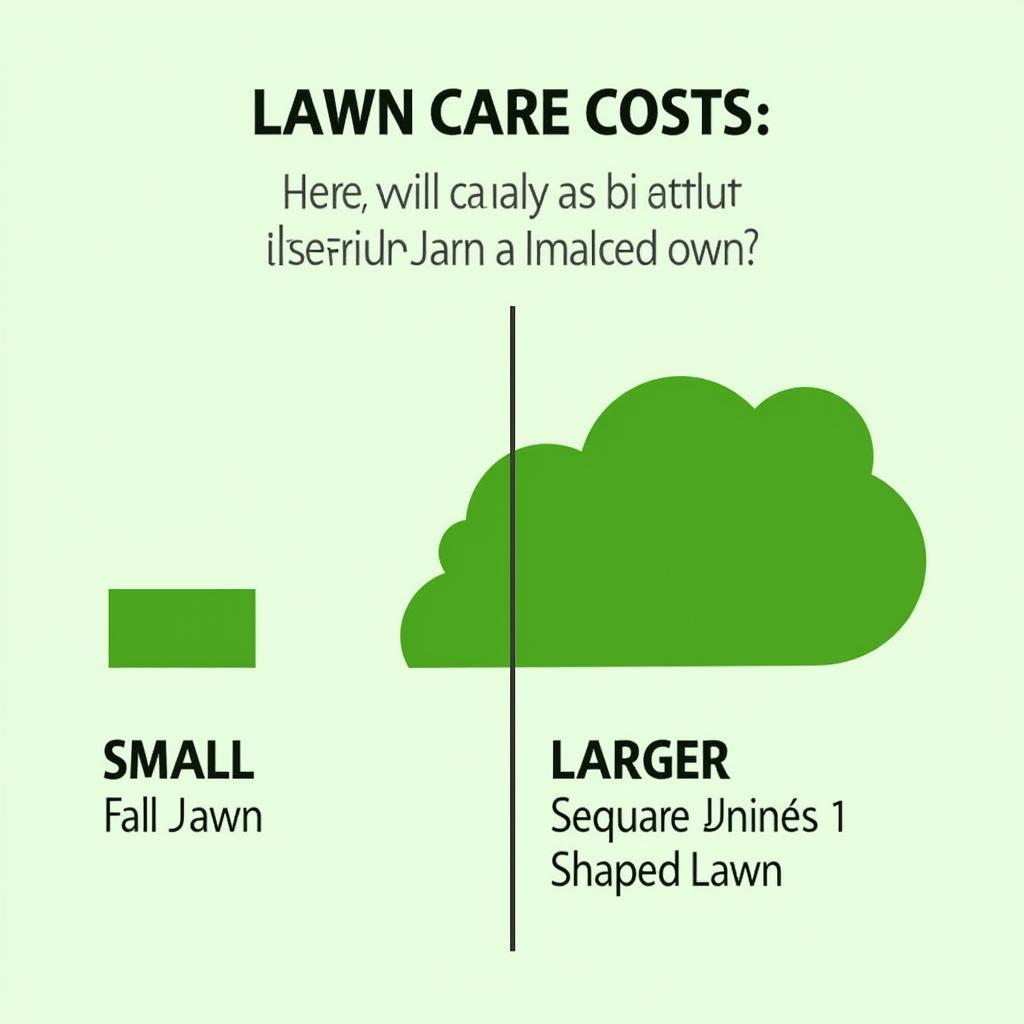 Lawn size and shape illustration