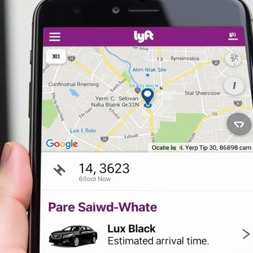 Lyft App - Lux Black