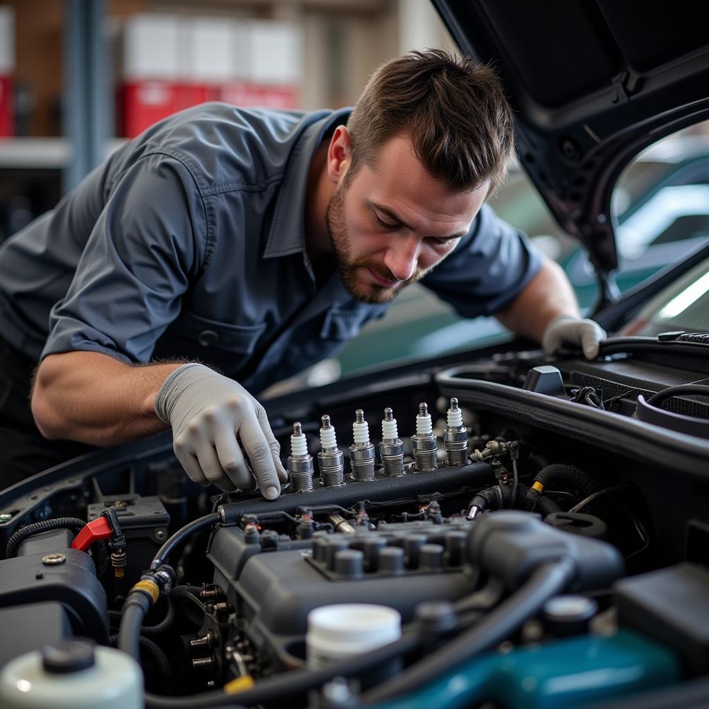 Major Car Service in Progress