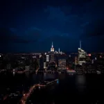 Manhattan Skyline at Night