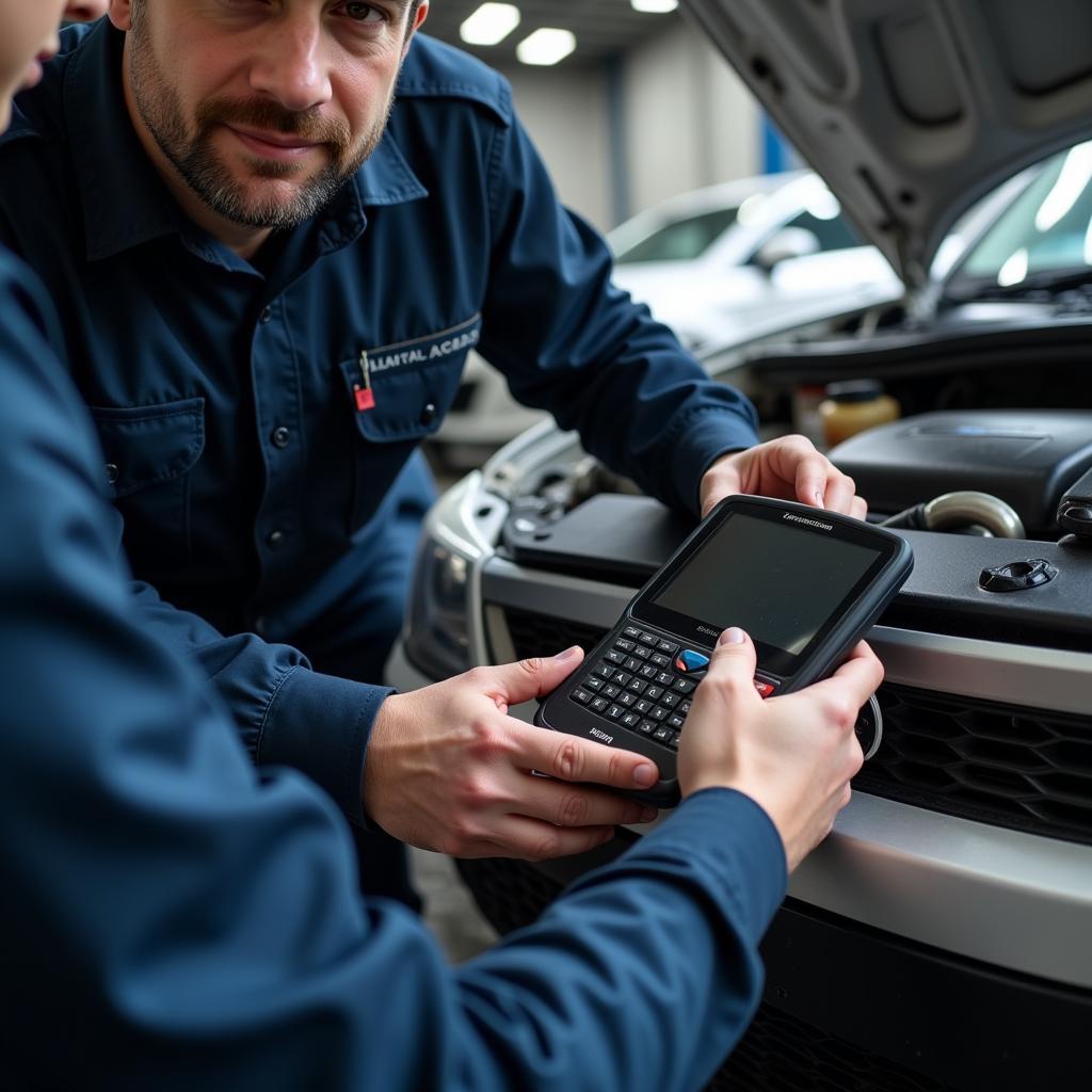 Experienced Mechanic Inspecting Car Engine in Chandigarh