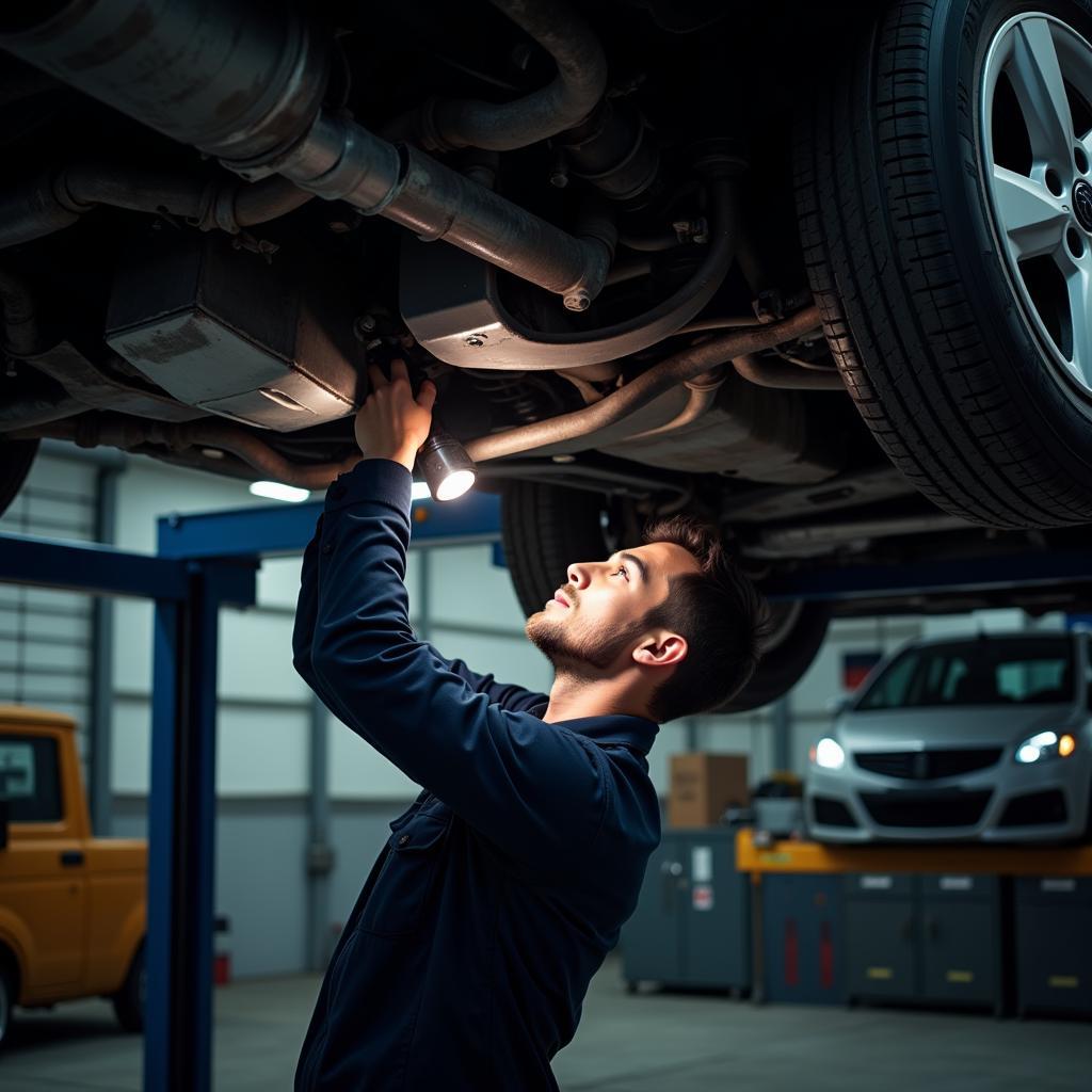 Car Inspection by Mechanic