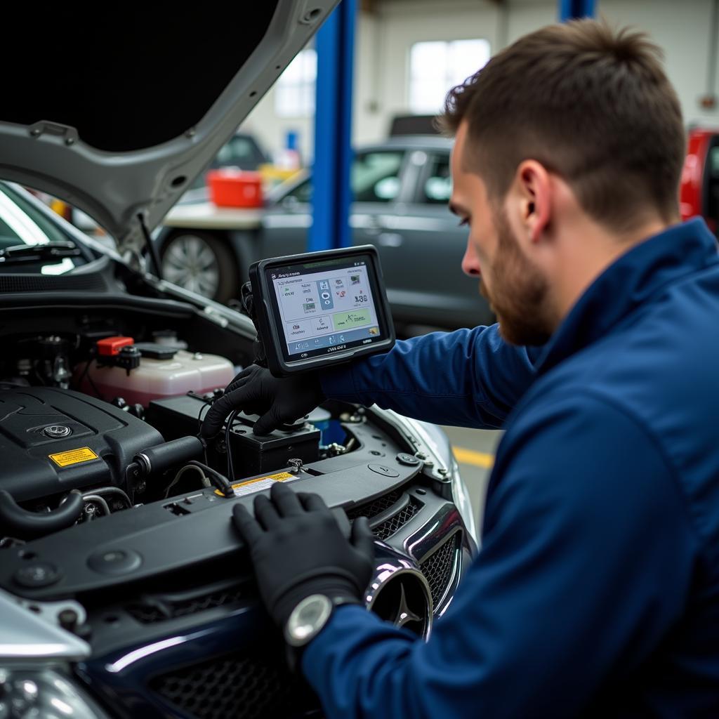 Experienced mechanic diagnosing car issues in Bankstown