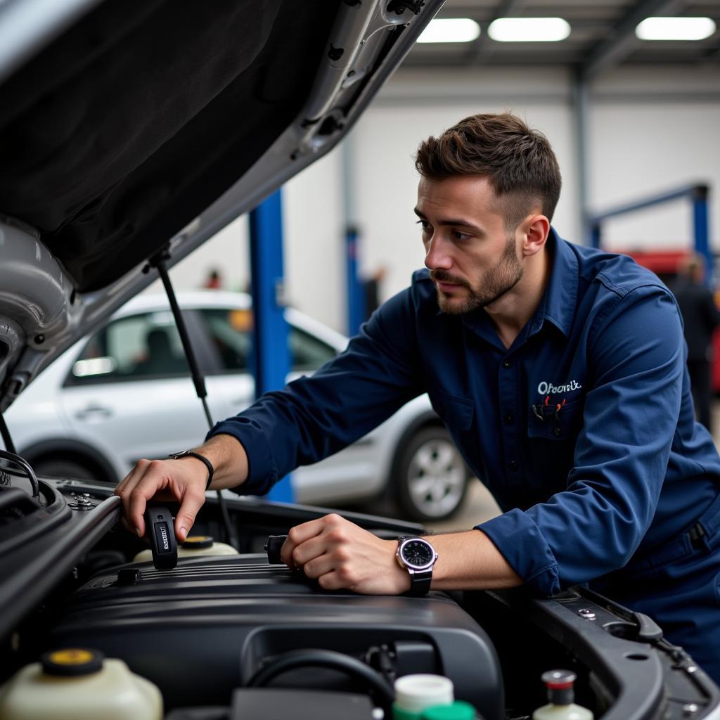 Experienced mechanic diagnosing car issues in Melbourne