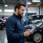 Mechanic Analyzing Social Media Performance