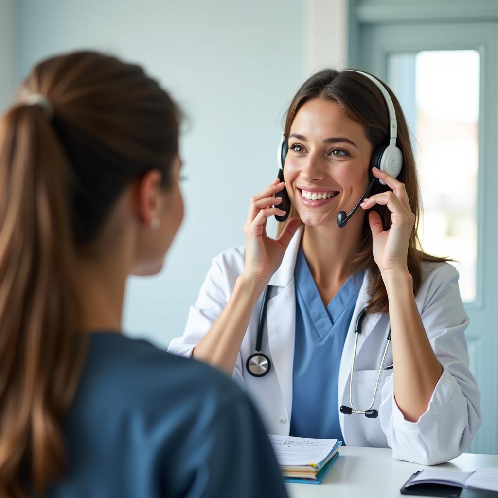 Medical Professional Providing Guidance Over the Phone