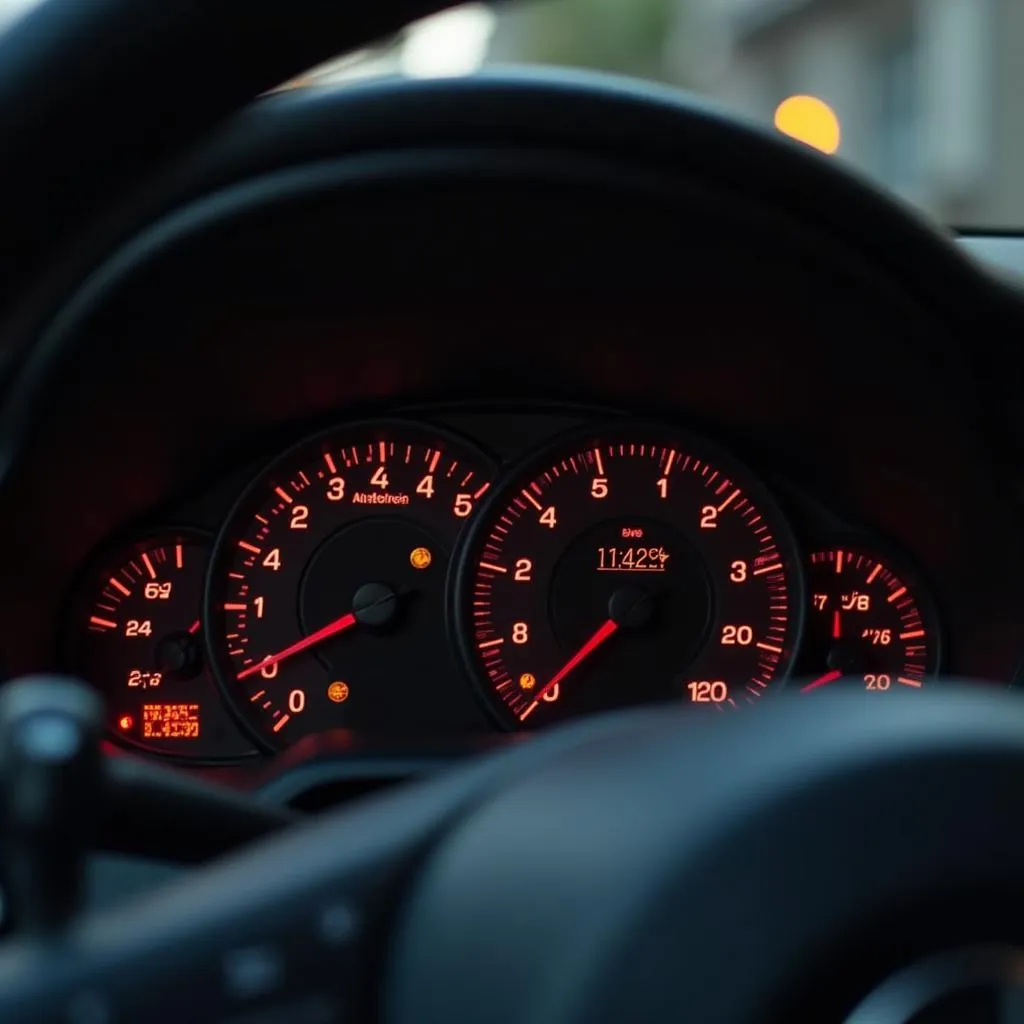 Dashboard Warning Lights on a Mercedes-Benz