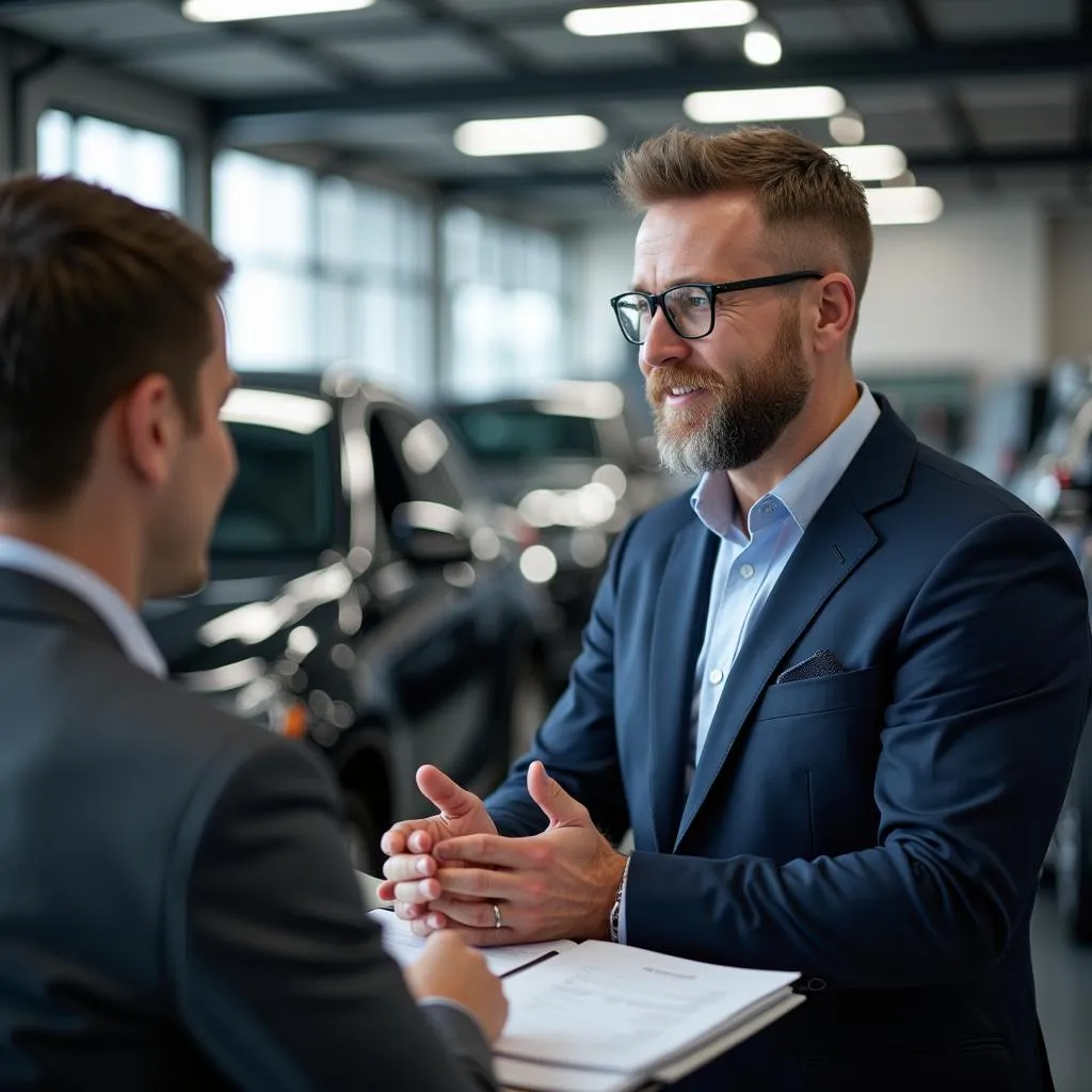 Mercedes Benz Service Advisor Consultation