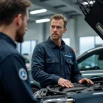 Mercedes-Benz service center technician