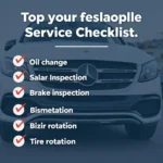 Mercedes Benz Service Checklist