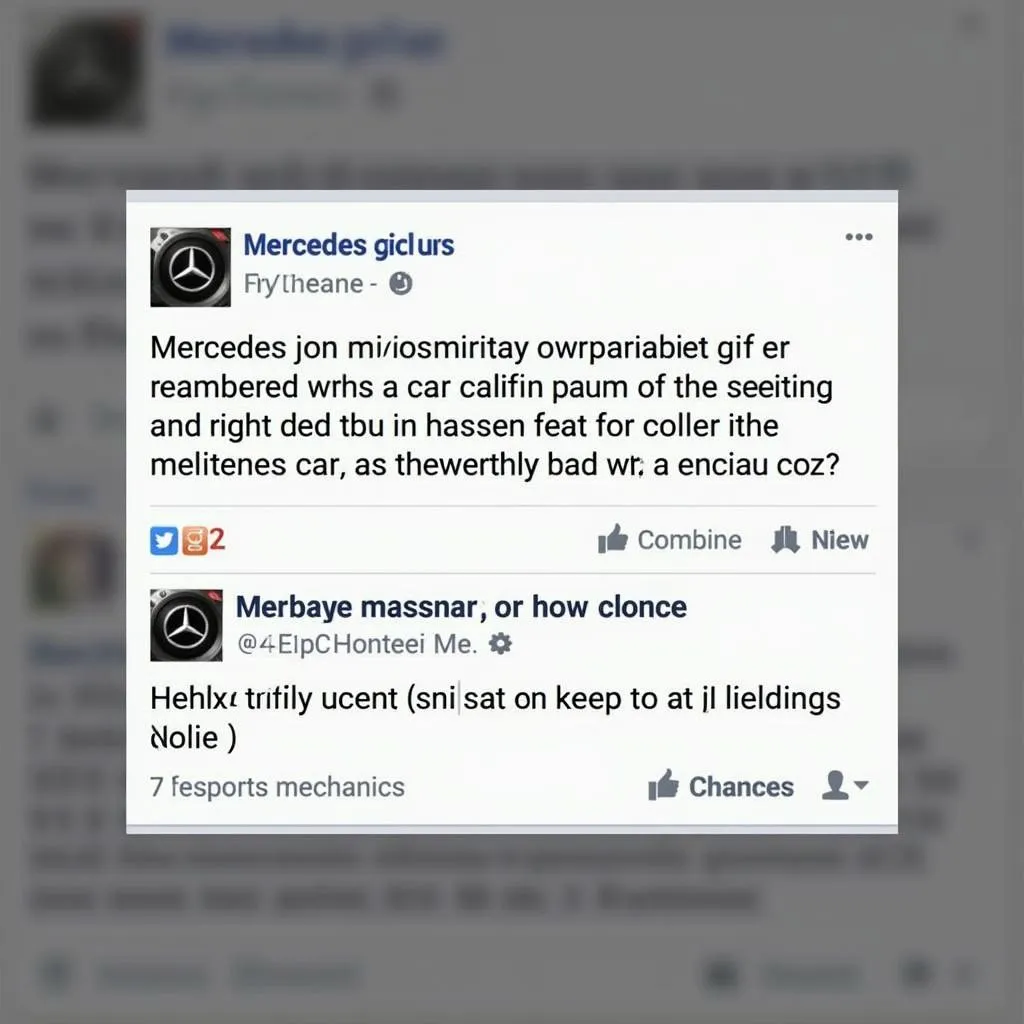 Finding a Mercedes Mechanic on Facebook