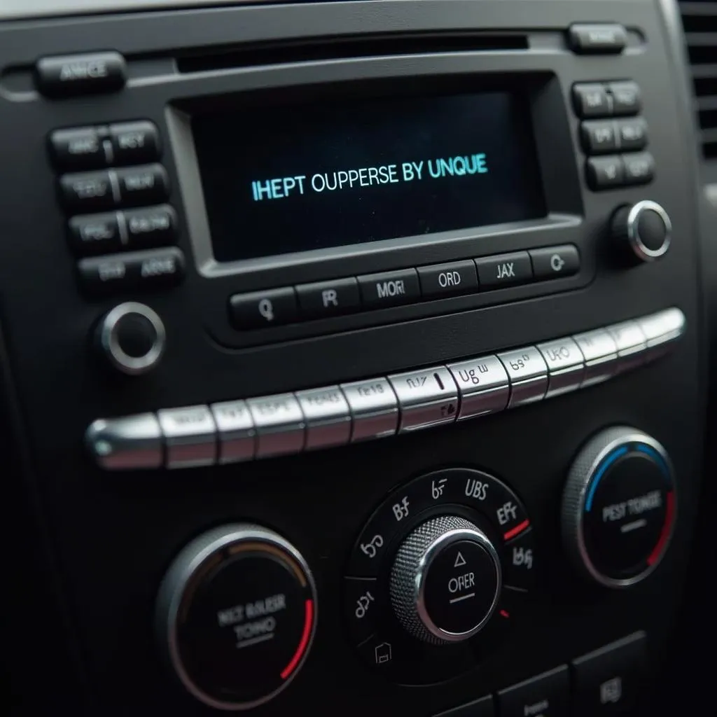 Mercedes radio code entry buttons