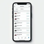 Mercedes-Benz subscription app interface