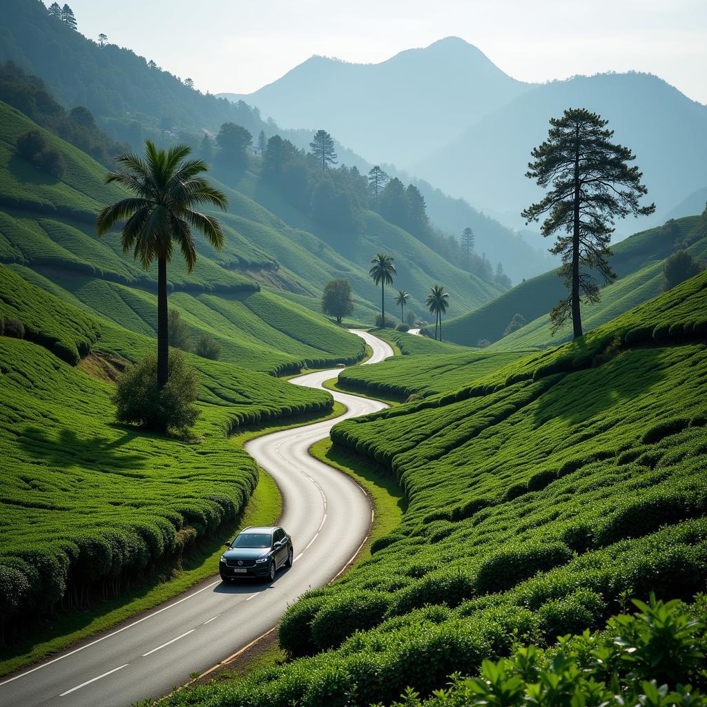 Embarking on a road trip through Meru's scenic landscapes