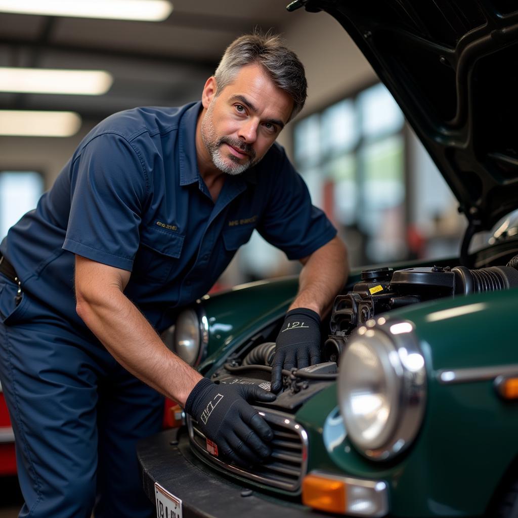 MG Mechanic at Work