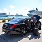 Luxury car service at Miami Port for transportation to Pompano Beach