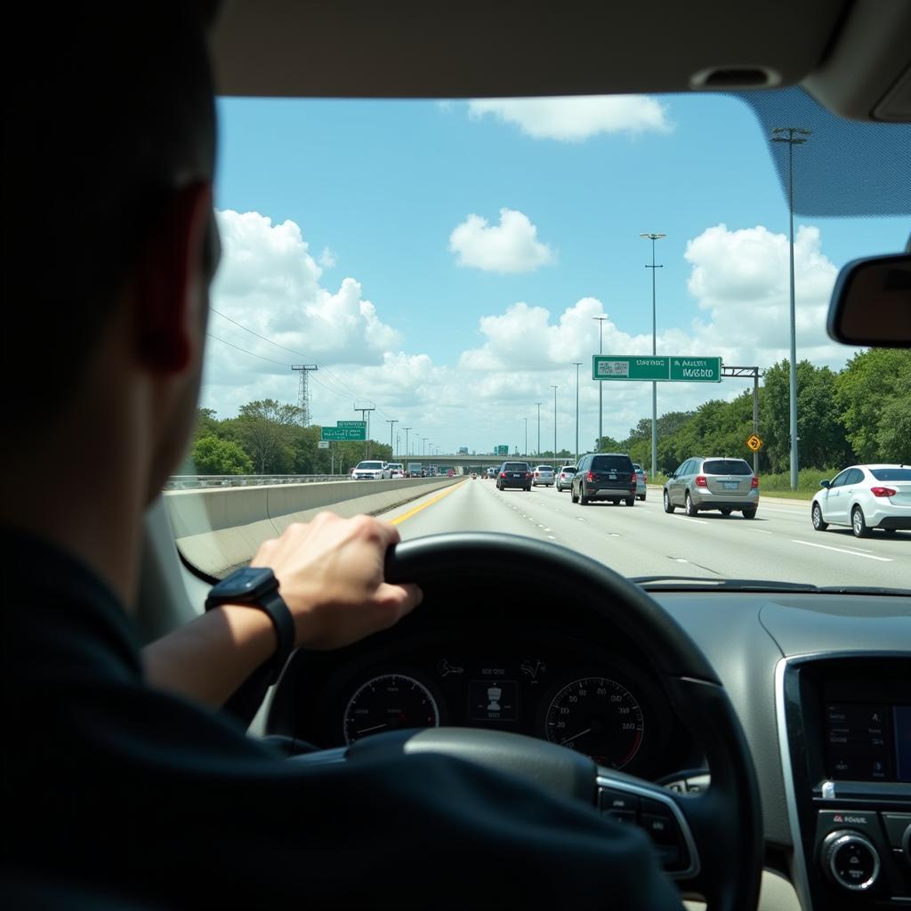 Navigating Highway Traffic Between Miami and Boca Raton