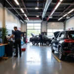 Minneapolis car repair shop interior