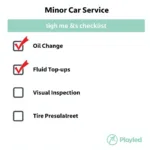 Minor Car Service Checklist