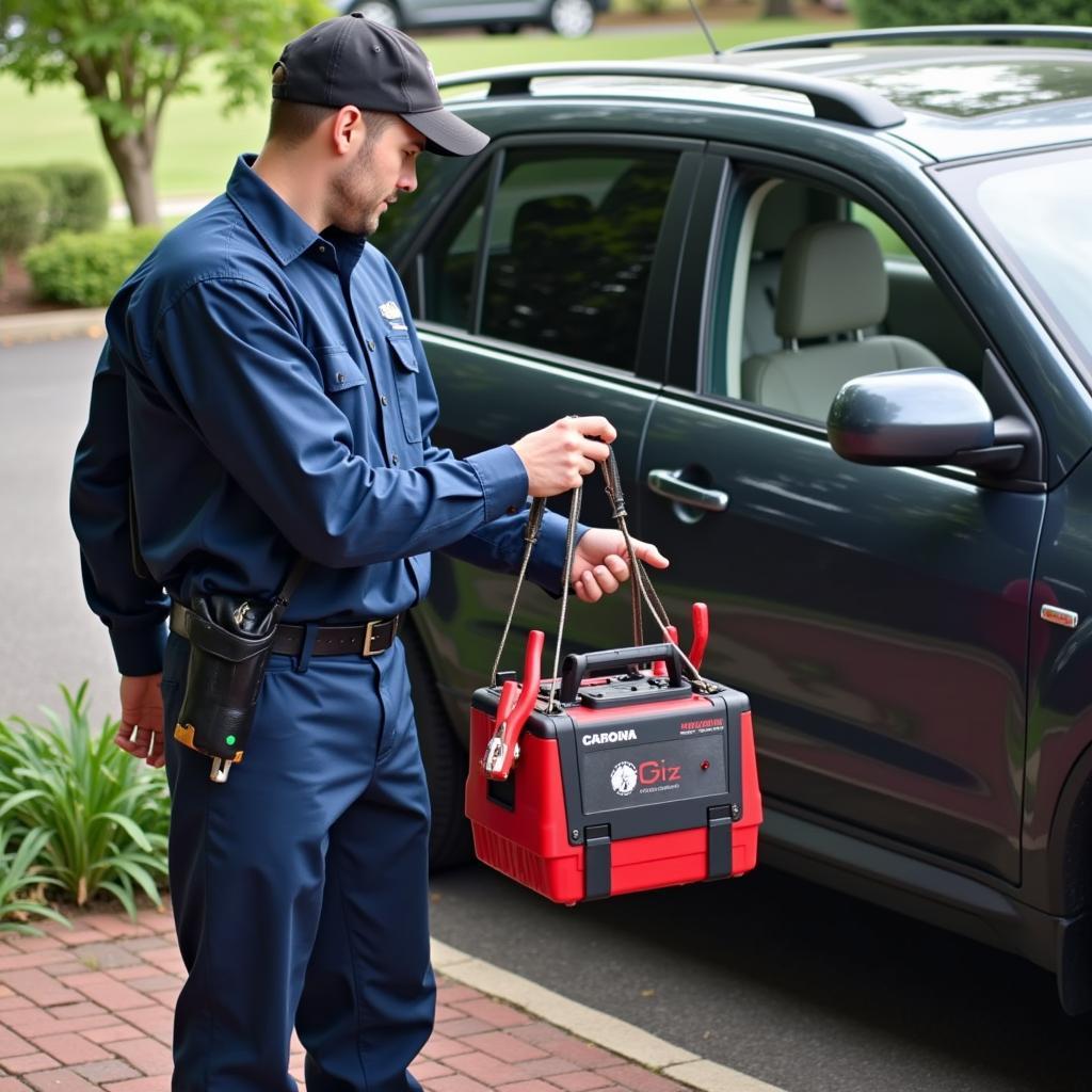 Mobile Battery Replacement Technician