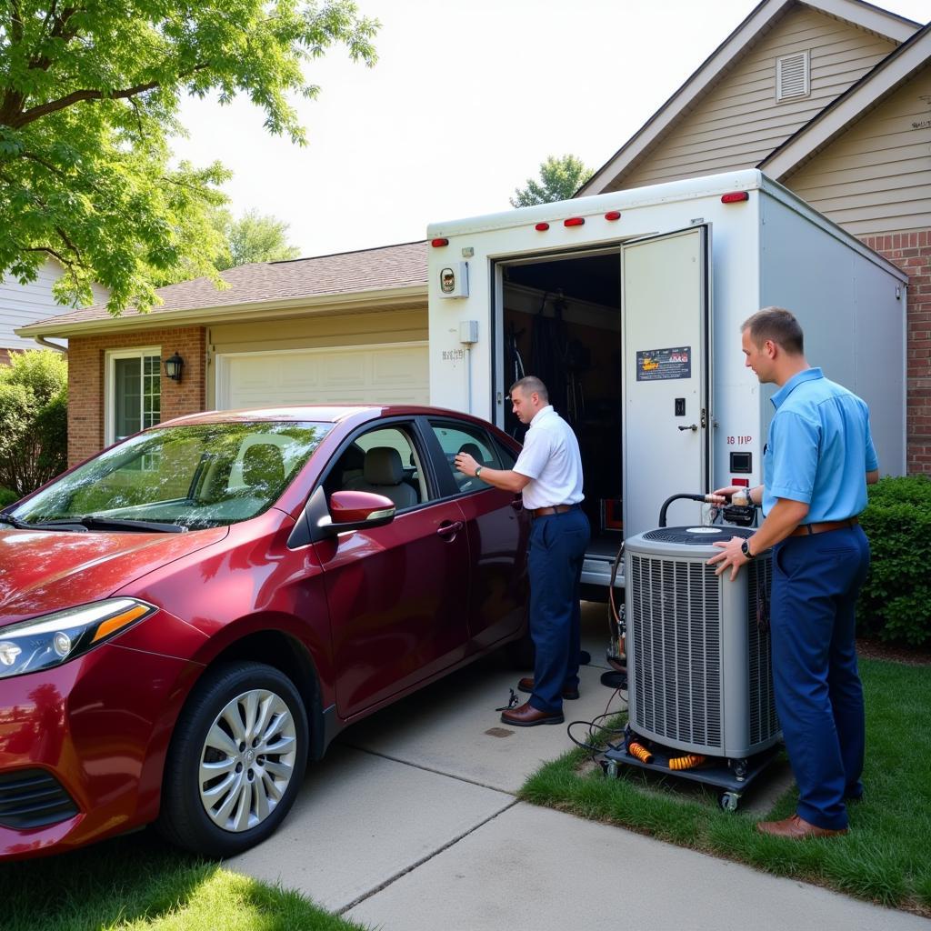 Mobile car A/C service in Gainsborough