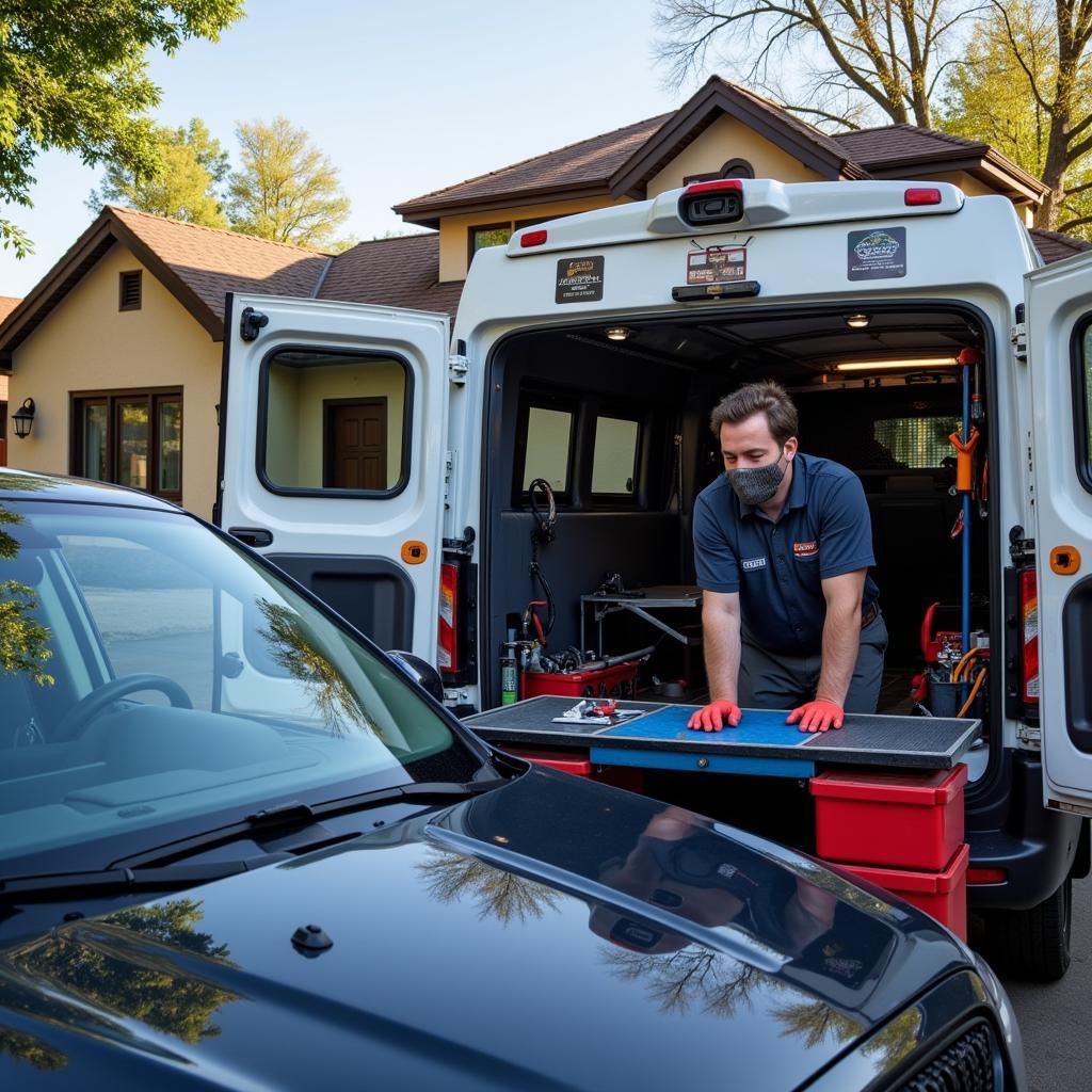 Mobile car service during pandemic