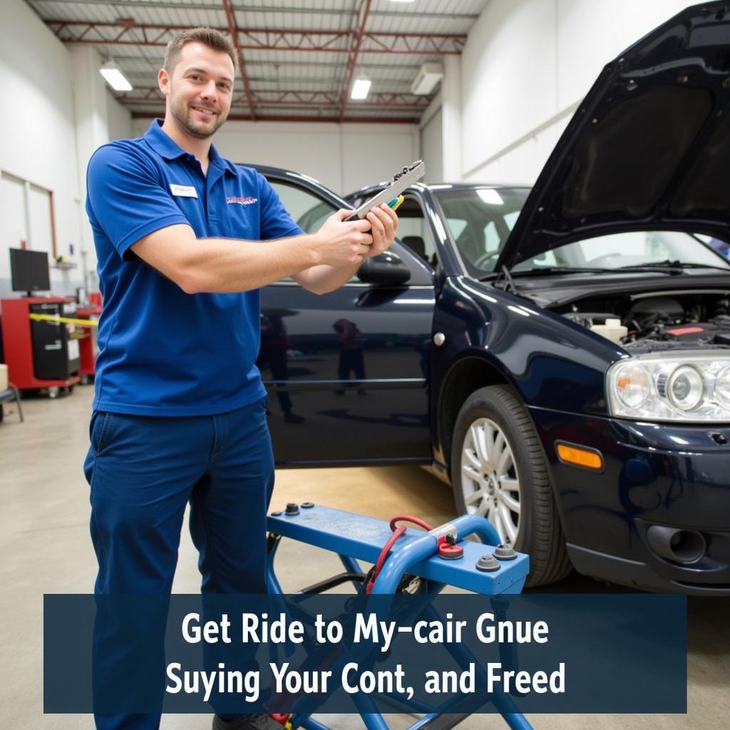 Mobile Mechanic Performing On-site Car Service