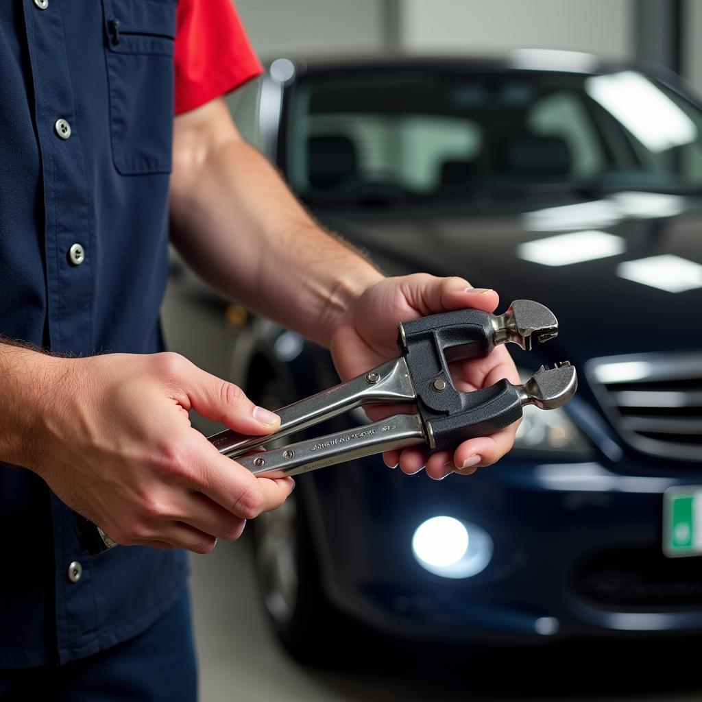 A Mobile Mechanic with Tools and Equipment