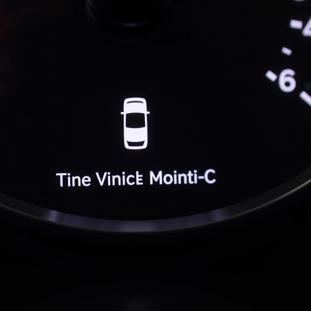 Modern Car Dashboard with Service Reminder