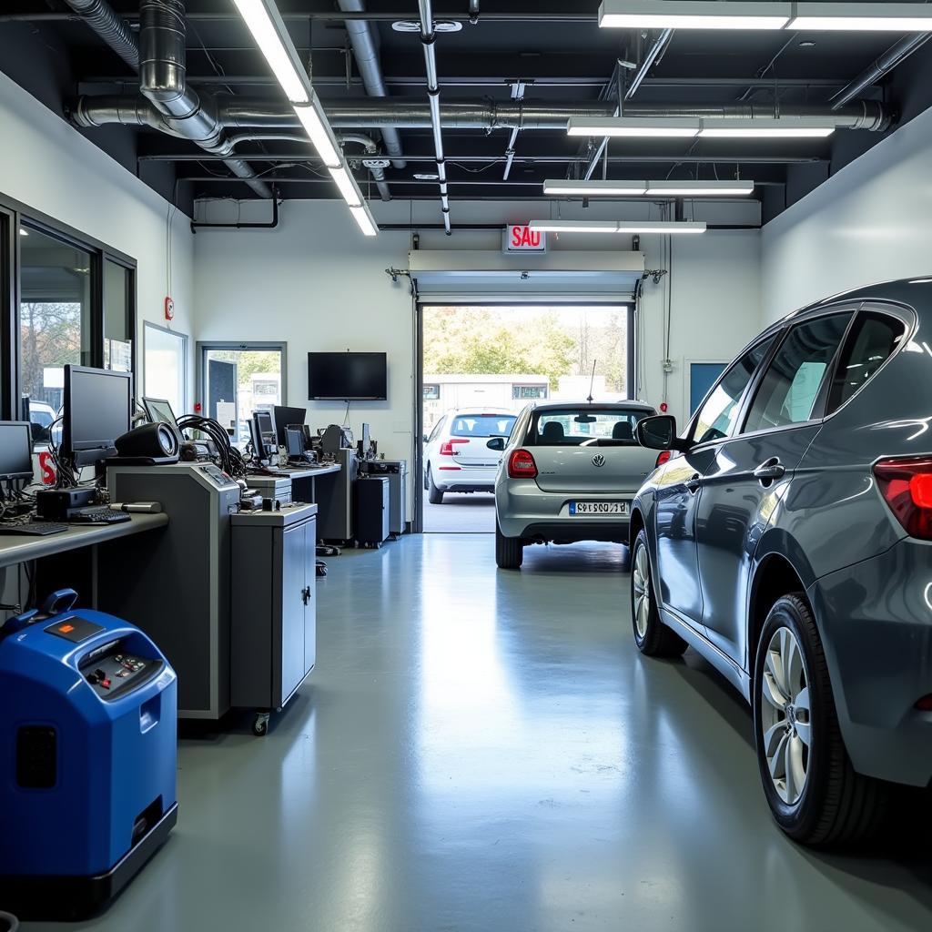  Inside a Modern Car Repair Shop 