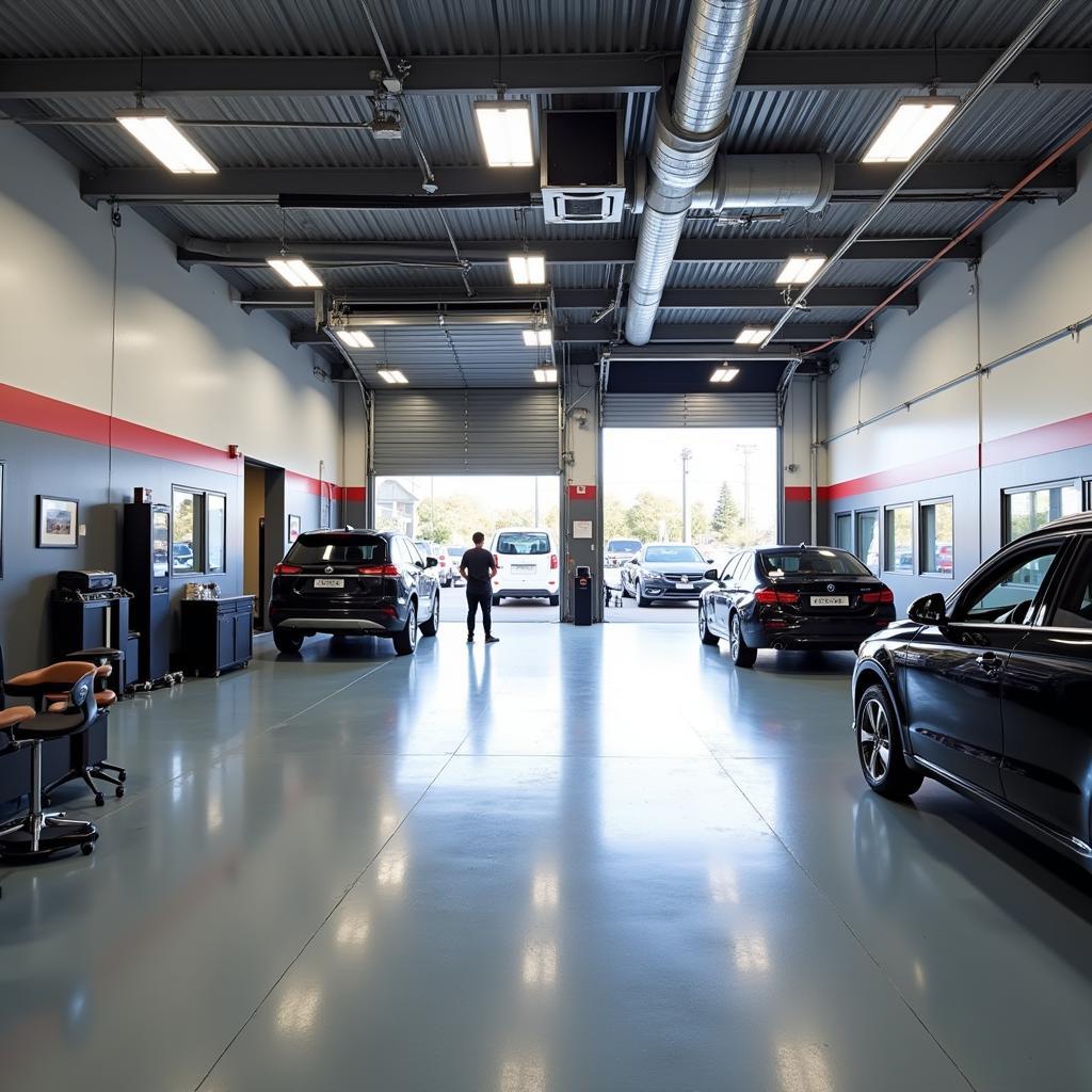 Modern car service centre in South Bank